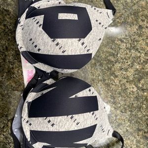 Pink push up bra